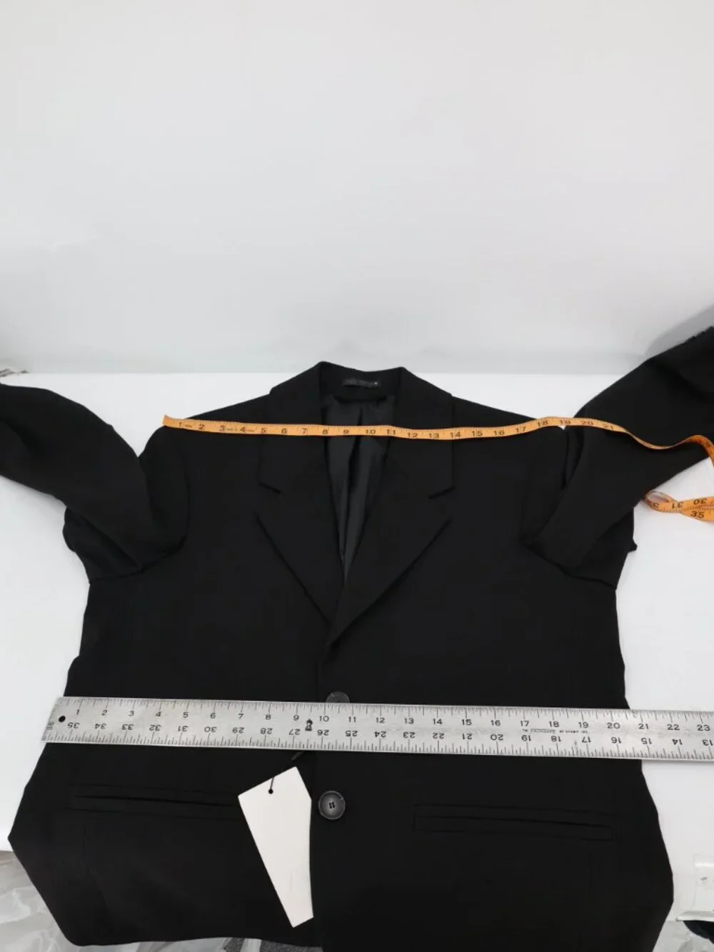 NWT Zara Sport Coat Mens 36 Boxy oversized trend Classic Blazer Two Button Black